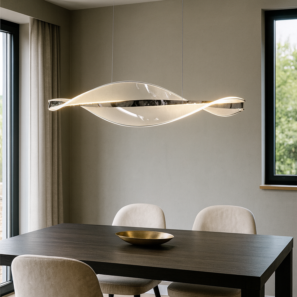 Підвісна люстра срібна L-100 cm Led 35W 4000K Chrome Jellyfish 251035-100006395