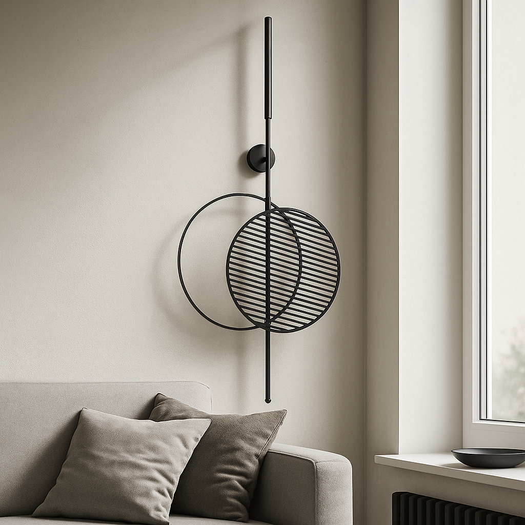 Настінне бра чорне H-76.5 cm Led 12W 3100К / 4100K Mid B Black 250672-100005320
