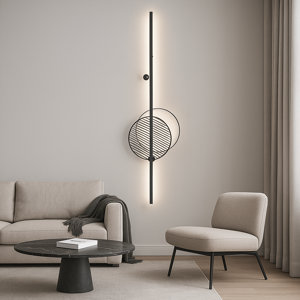 Настінне бра чорне L-120 cm Led 29W 3100К / 4100K Mid B 1200 250672-100005326