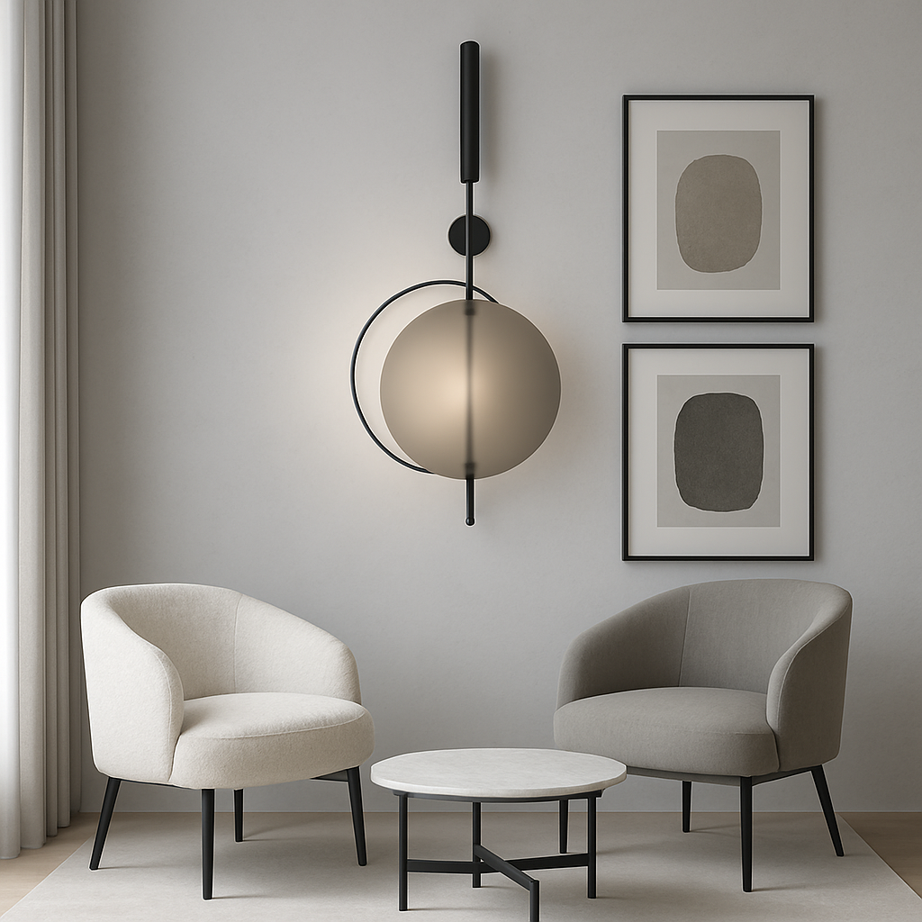 Настінне бра чорне L-76.5 cm Led 12W 3100К / 4100K Black Mid GB 250672-100005328