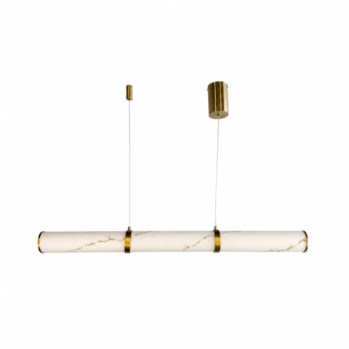Підвісні люстри золоті L-100 cm / L-150 cm Led 3000K-6000K Gold Imitation Marble 260918-100008951