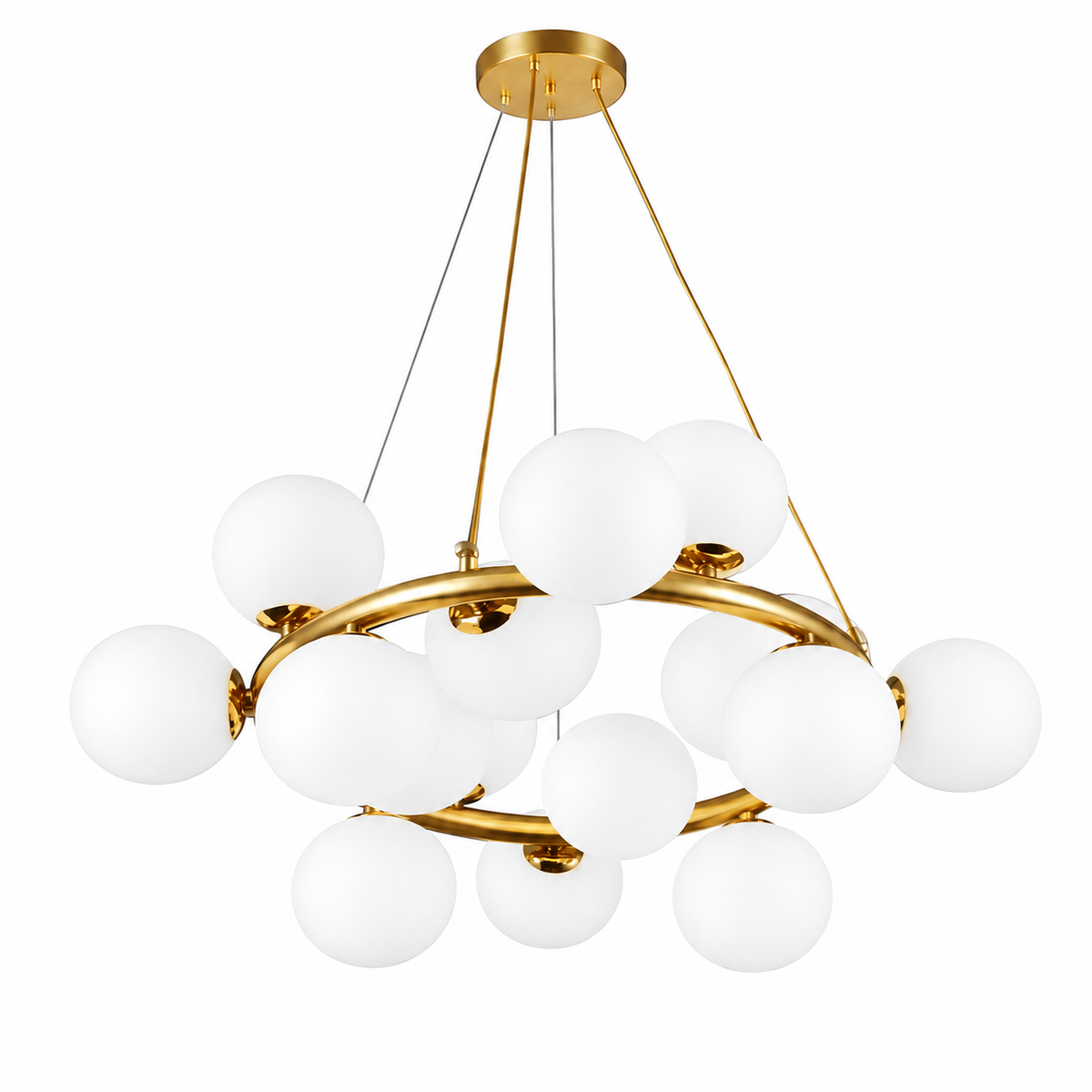 Підвісні люстри золоті D-55 cm / D-70 cm G9 Gold Faro Bollo 260688-100008179