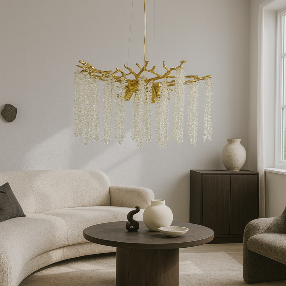 Люстра підвісна золота D-60 cm E14 Gold Tree 250753-100005606