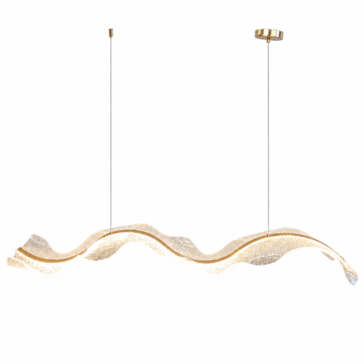 Видовжена люстра золота L-120 cm Led 4000K Gold Aurora 260735-100008455