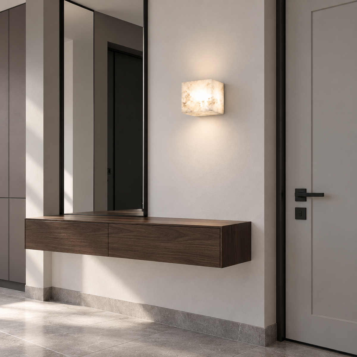 Настінний світильник куб L-12 cm G9 White Marble 260918-100008986