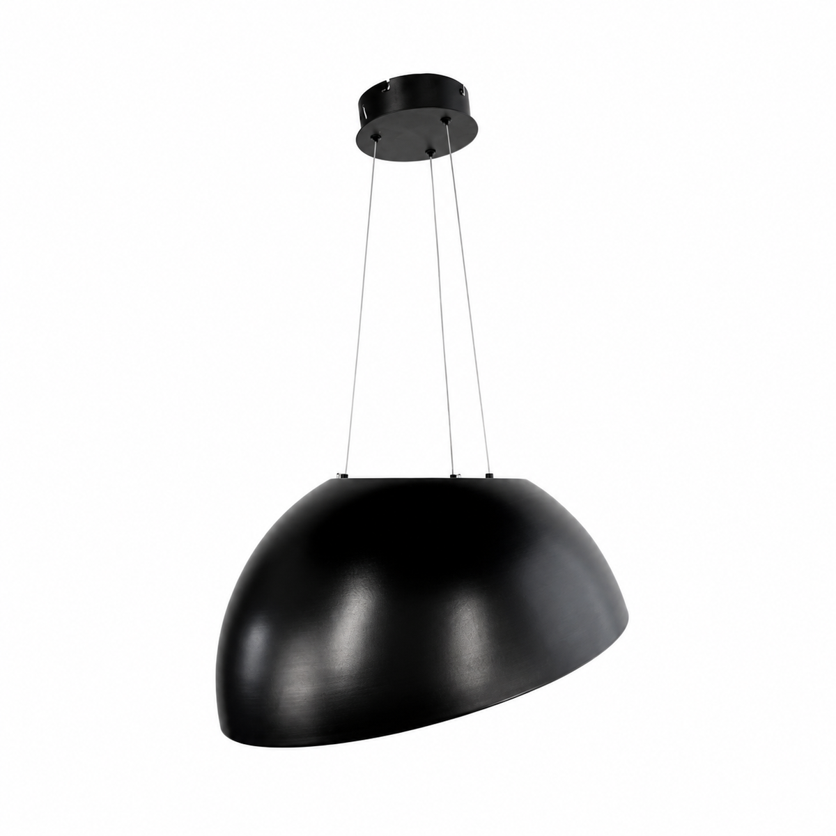 Підвісні люстри чорні світлодіодні горшики D-35 cm / D-50 cm Led Black Fine calm 260918-100008999