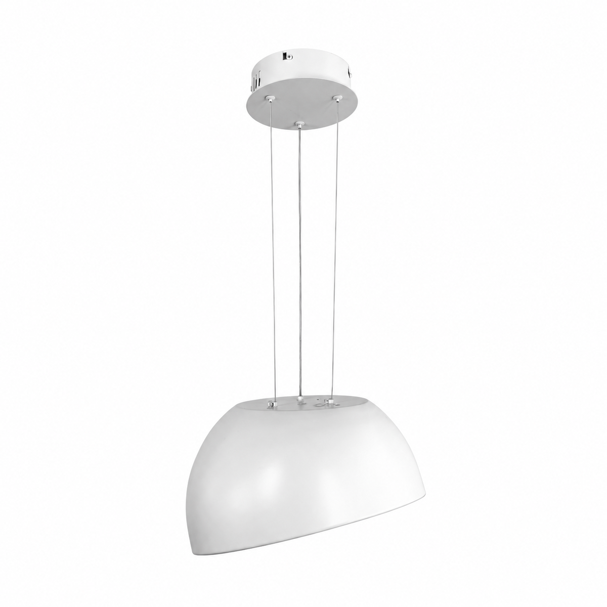 Підвісні люстри білі світлодіодні горшики D-35 cm / D-50 cm Led White Fine calm 260918-100008990