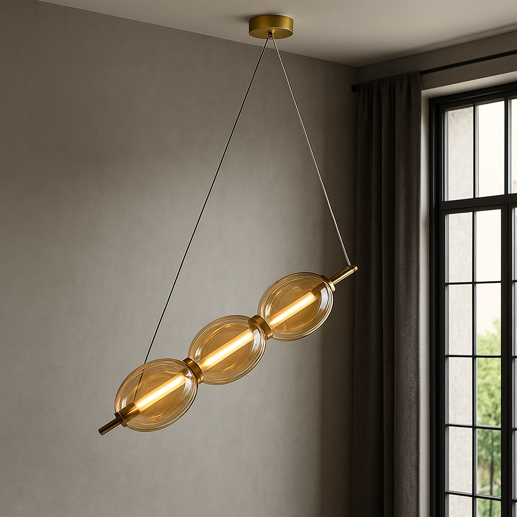 Підвісний світильник бурштиновий L-58 cm Led 9W Amber Colours 251031-100006195