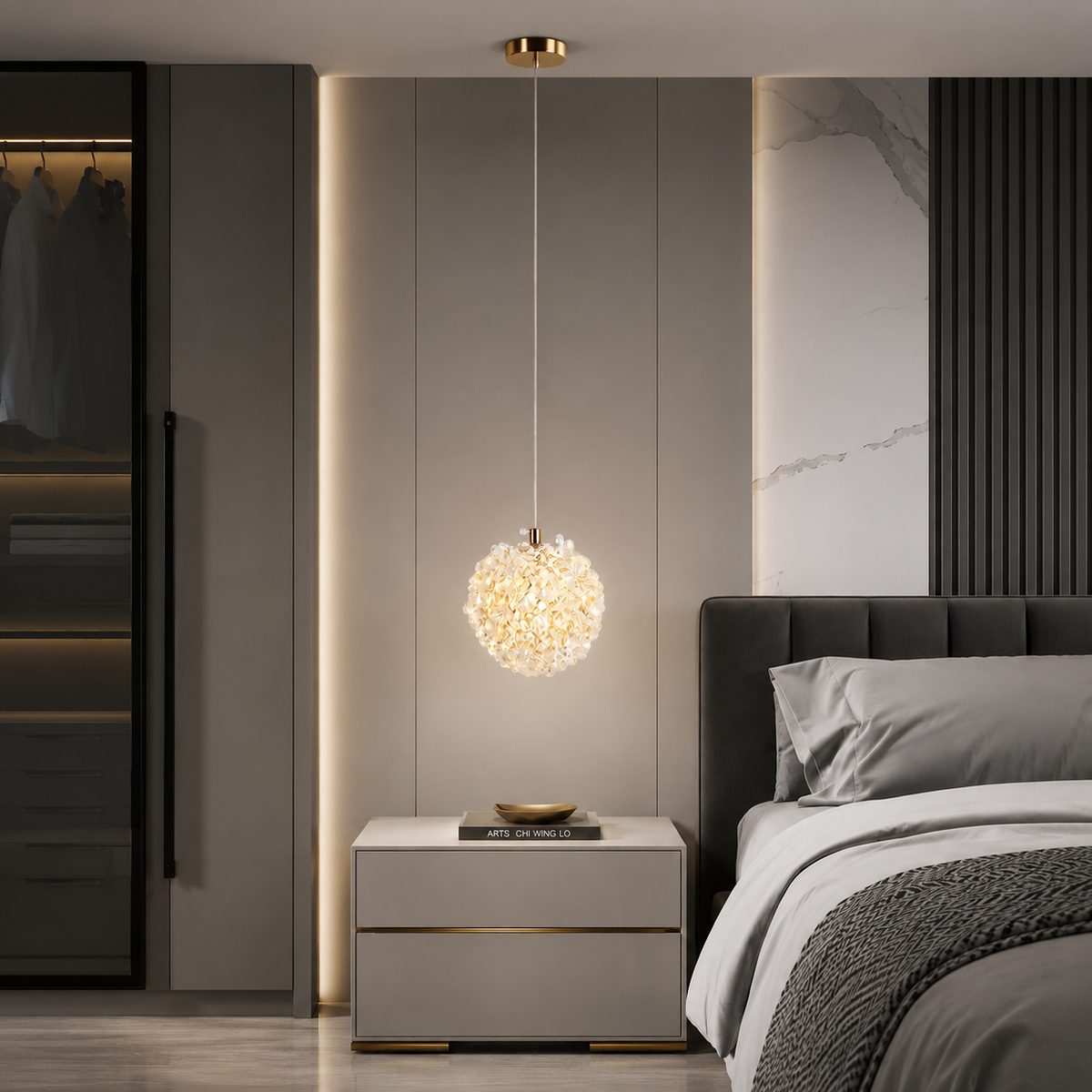 Підвісні світильники золоті D-12 cm / D-15 cm Led 3000K-6000K Gold Luxury 260618-100008221