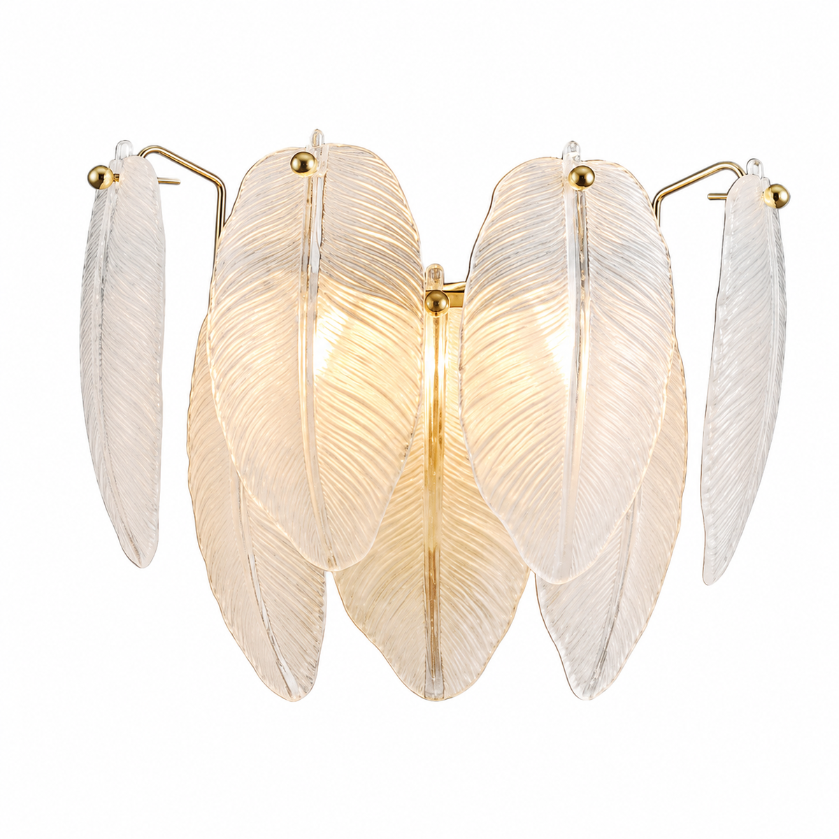 Настінний світильник E14 Gold+White Feather 260618-100008229