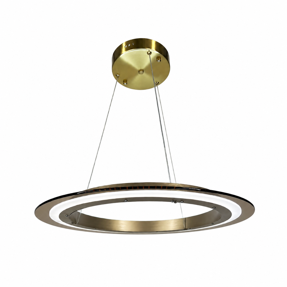 Підвісні люстри D-50 cm / D-60 cm Led 3000K-6000K Satin+Amber Orbit 260818-100008707