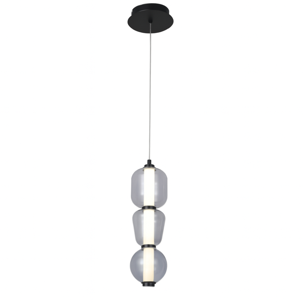 Підвісний світильник Led 12W 4000K Black+Smoke Beads 251036-100006448