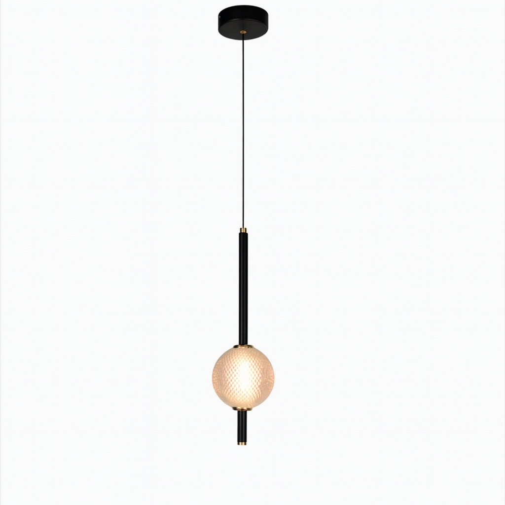 Підвісний світильник чорний D-10 cm Led 4W 4000K Black Elegant 251036-100006451