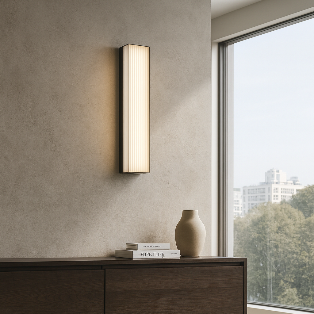 Настінний світильник H-60 cm / H-80 cm Led 4000K Black Аccordion 251036-100006456