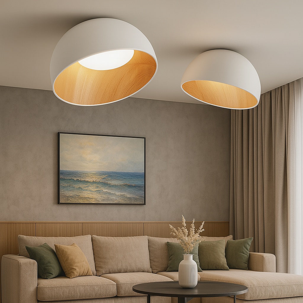 Люстра біла світлодіодна горшик D-35 cm / D-50 cm Led White Fine calm 250718-100005664