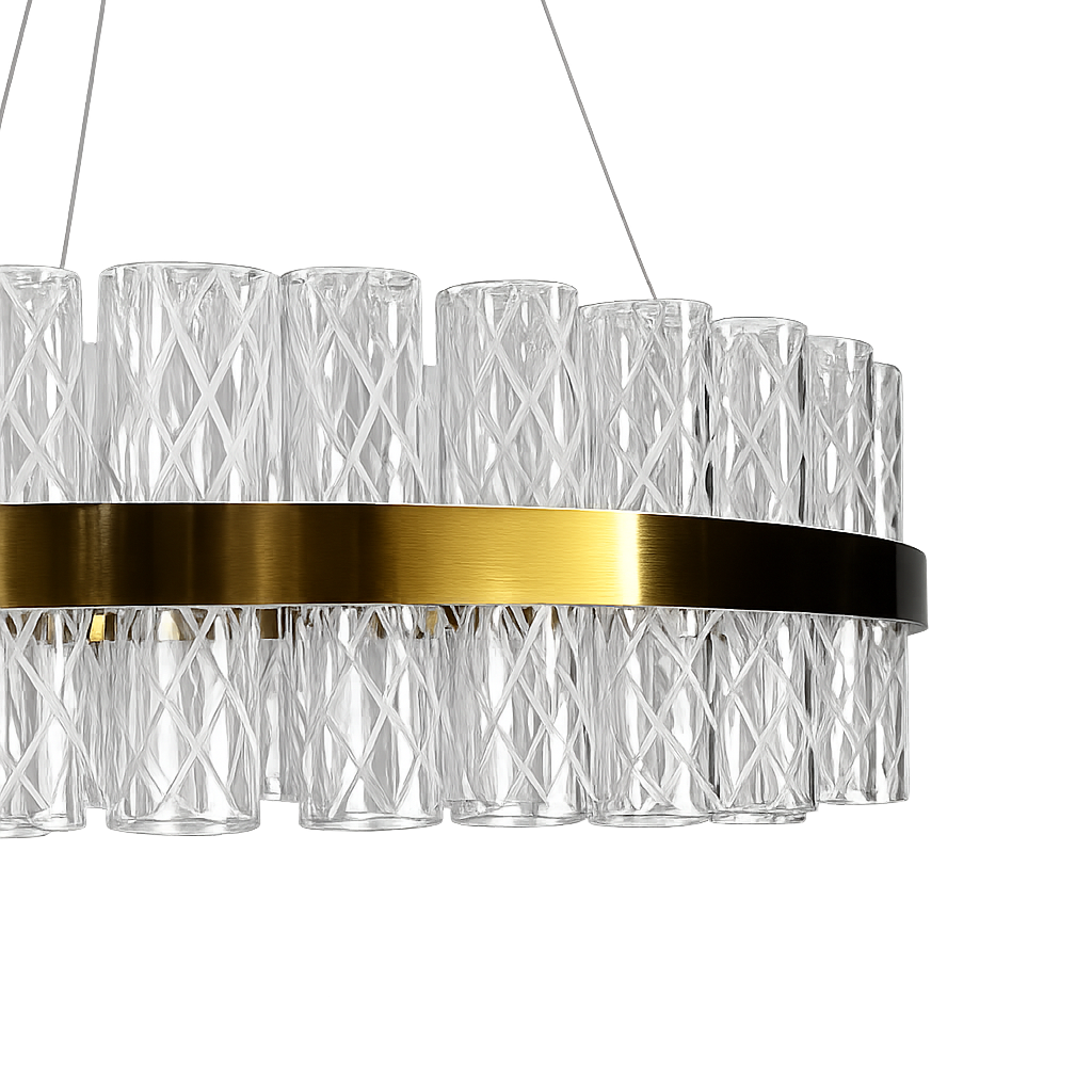Підвісні люстри золоті D-50 cm / D-60 cm / D-80 cm Led Gold Crown 260518-100008036