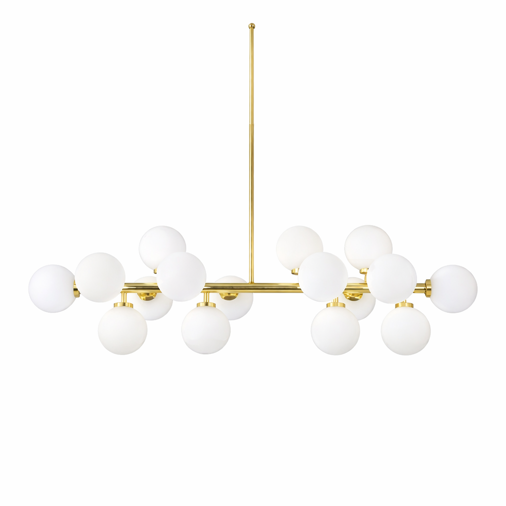 Люстра підвісна золота L-91 cm G9*16 Gold Kink Light 260135-100007314