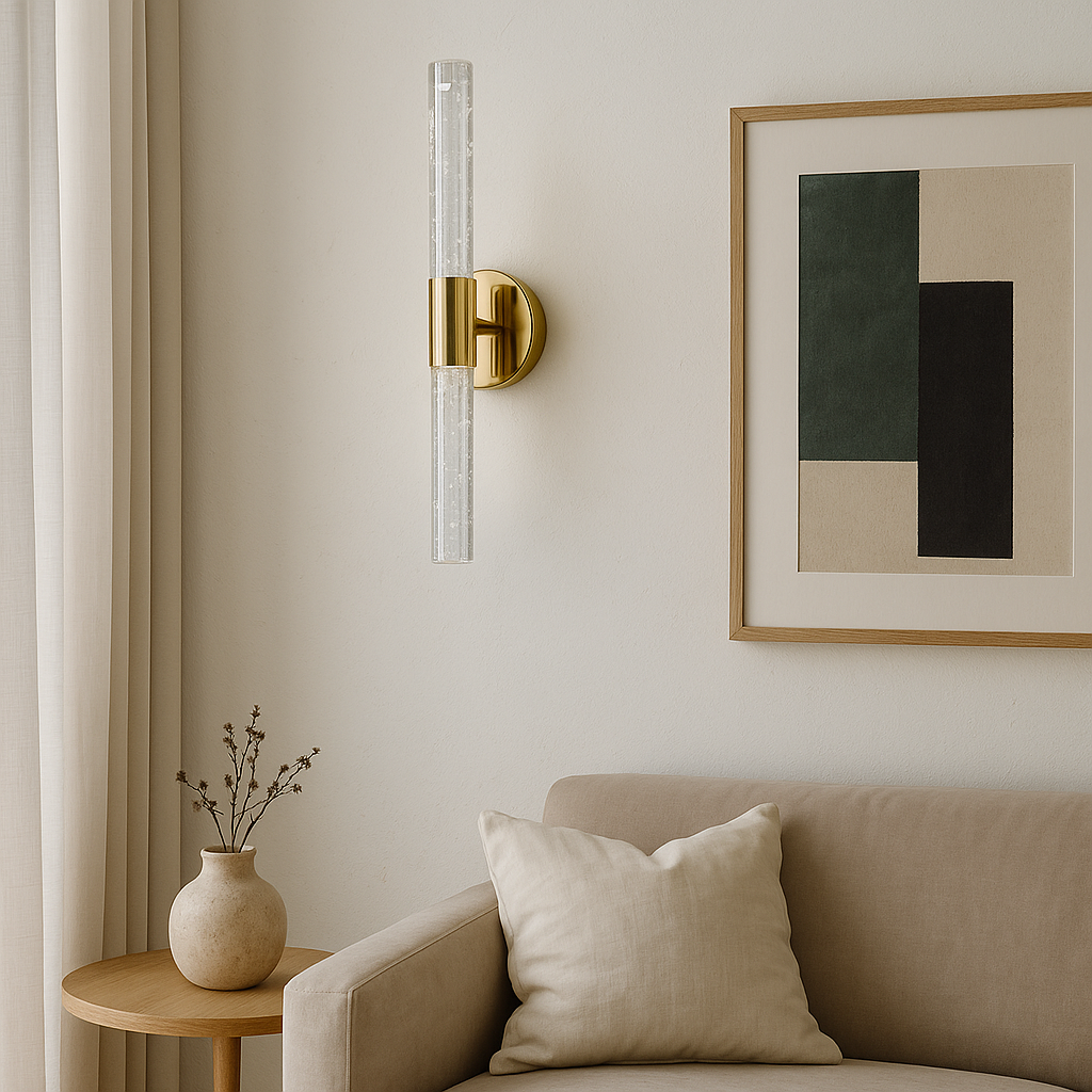 Настінне бра золоте H-34 cm Led 6W 4000K F Gold Bubble Tube 250935-100002040