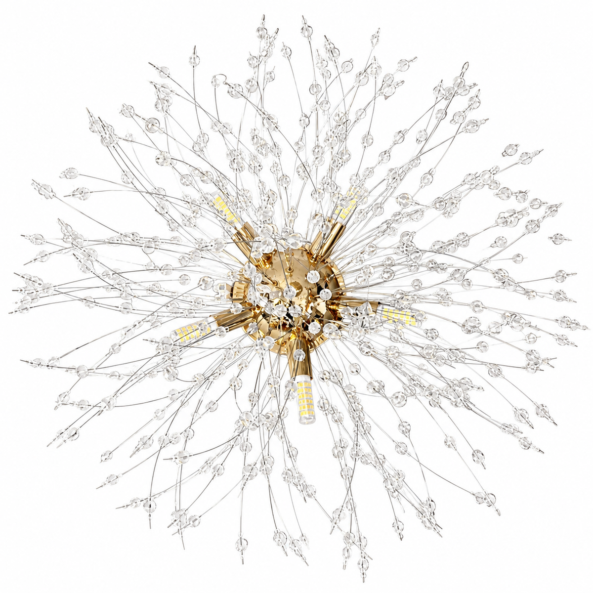 Стельова люстра золота D-50 cm E14 Gold Dandelion 260688-100008177
