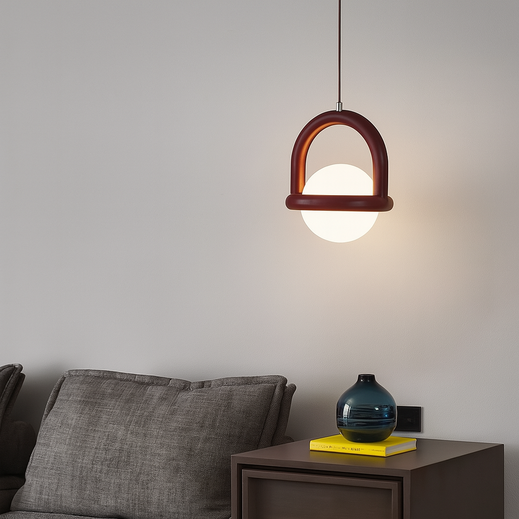 Підвісні світильники Akso D200 Led 12W 4000K Burgundy / Brown / Orange 241121-100003958