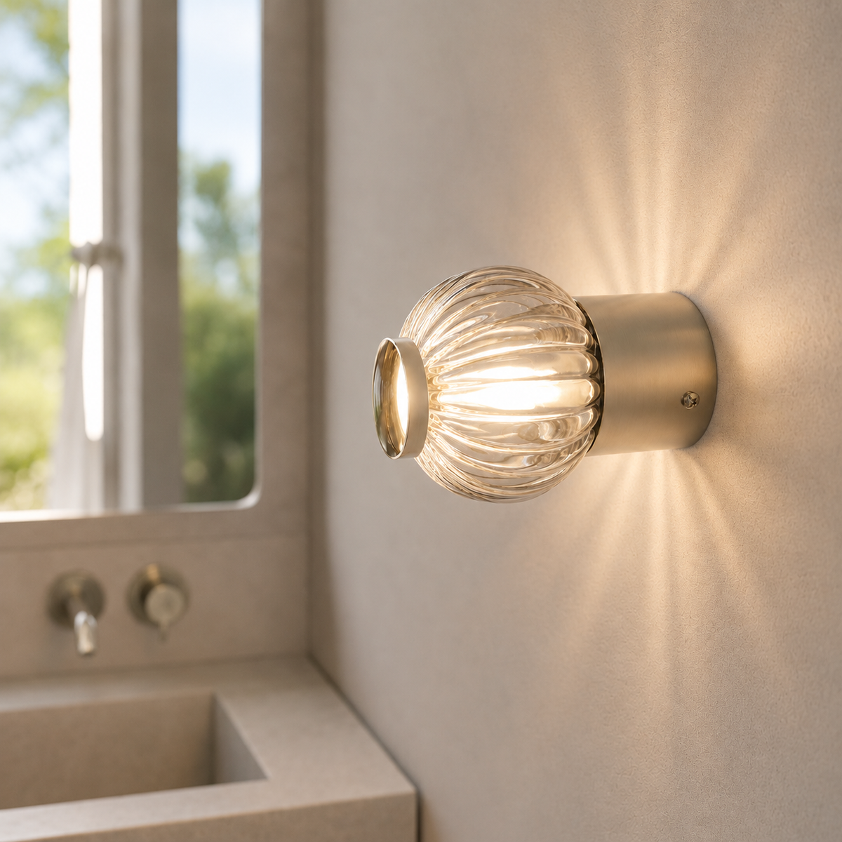Настінний світильник світлодіодний Beads grey D-10 cm Led 5W Chrome 250219-100004153