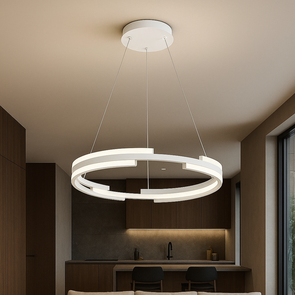 Люстра біла з пультом D-60 cm Led 50W White Longi Circle 250819-100005752