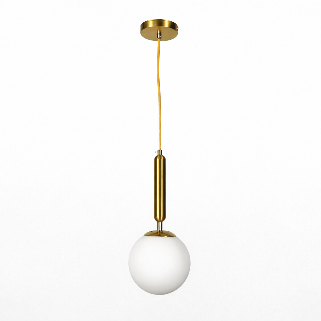 Підвісний світильник золотий H-34 cm E27 Gold+White Faro 260218-100007441