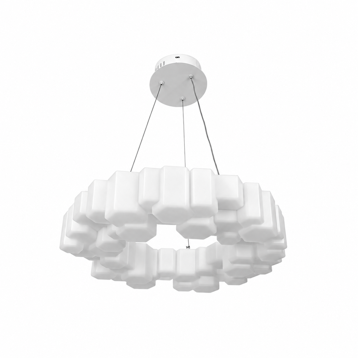 Підвісні люстри білі D-50 cm / D-70 cm Led 3000K-6000K White Cloud 260918-100008827