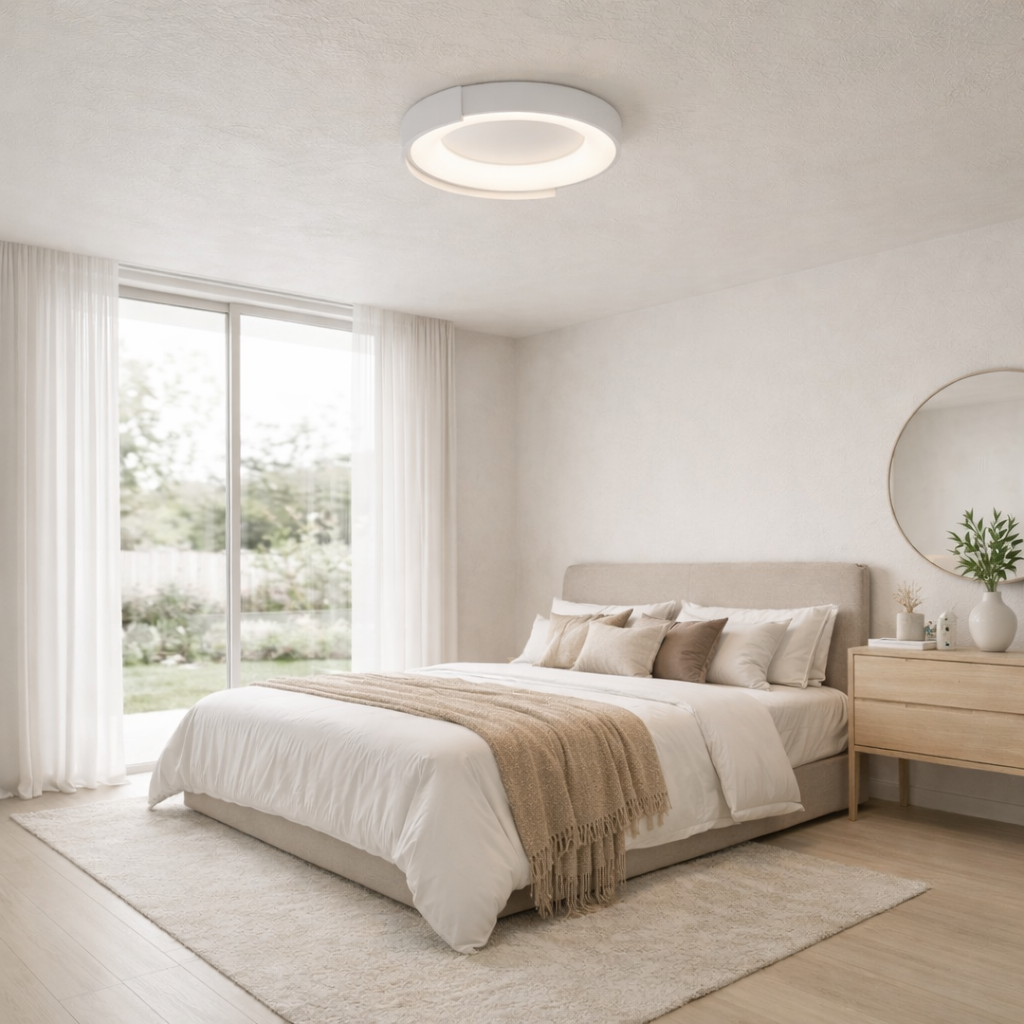 Стельова люстра біла D-50 cm Led White Round 260422-100007799