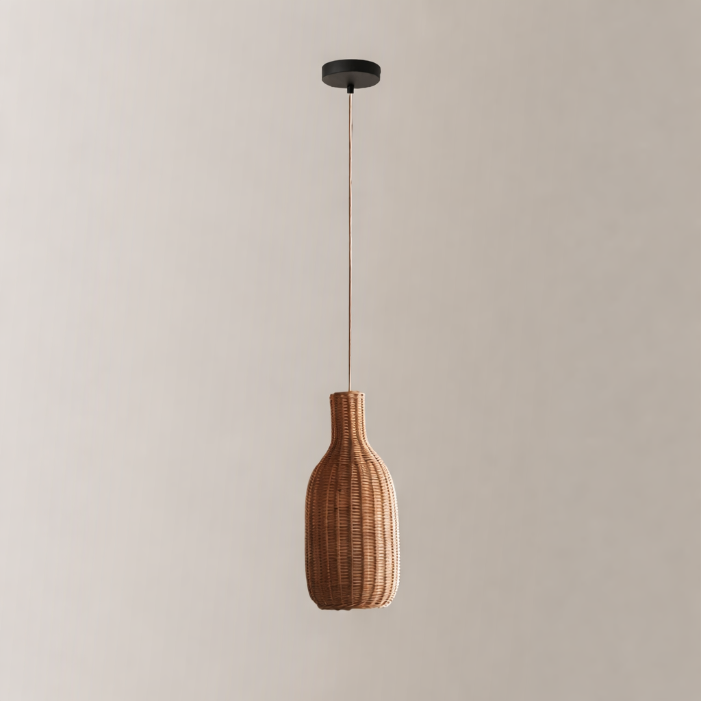 Підвісний світильник H-40 cm W-17 cm E27 Wood Wabi Sabi Boho 260258-100007569