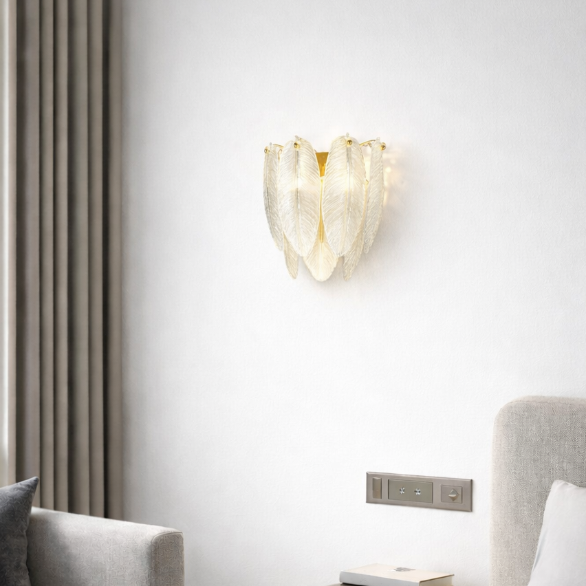 Настінний світильник золотий E14 Gold Feathers gloss 260235-100007563