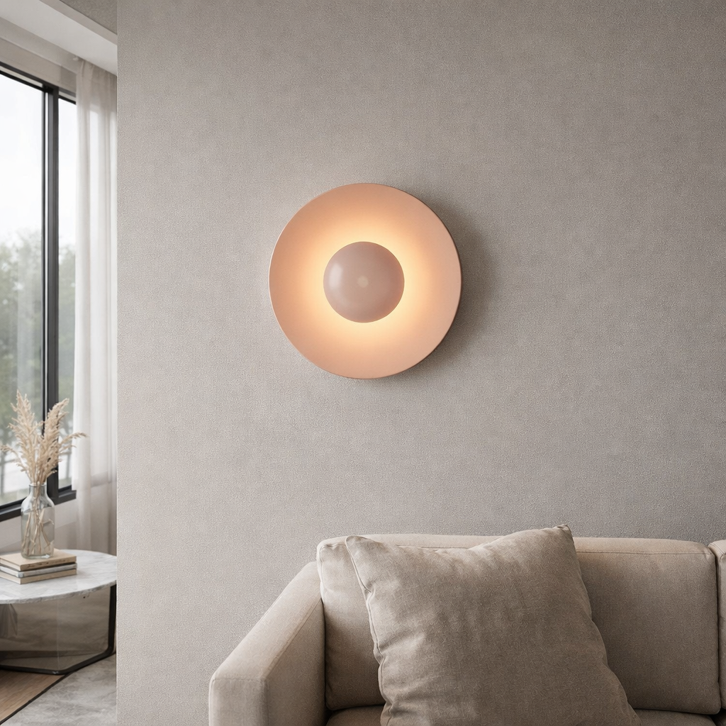 Настінні світильники D-25.5 cm / D-32 cm Led 8W Pink Plate 260258-100007352