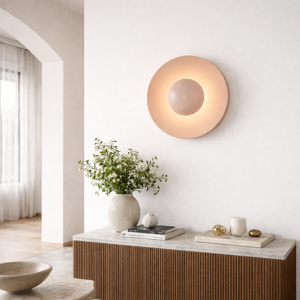 Настінні світильники D-25.5 cm / D-32 cm Led 8W Pink Plate 260258-100007352