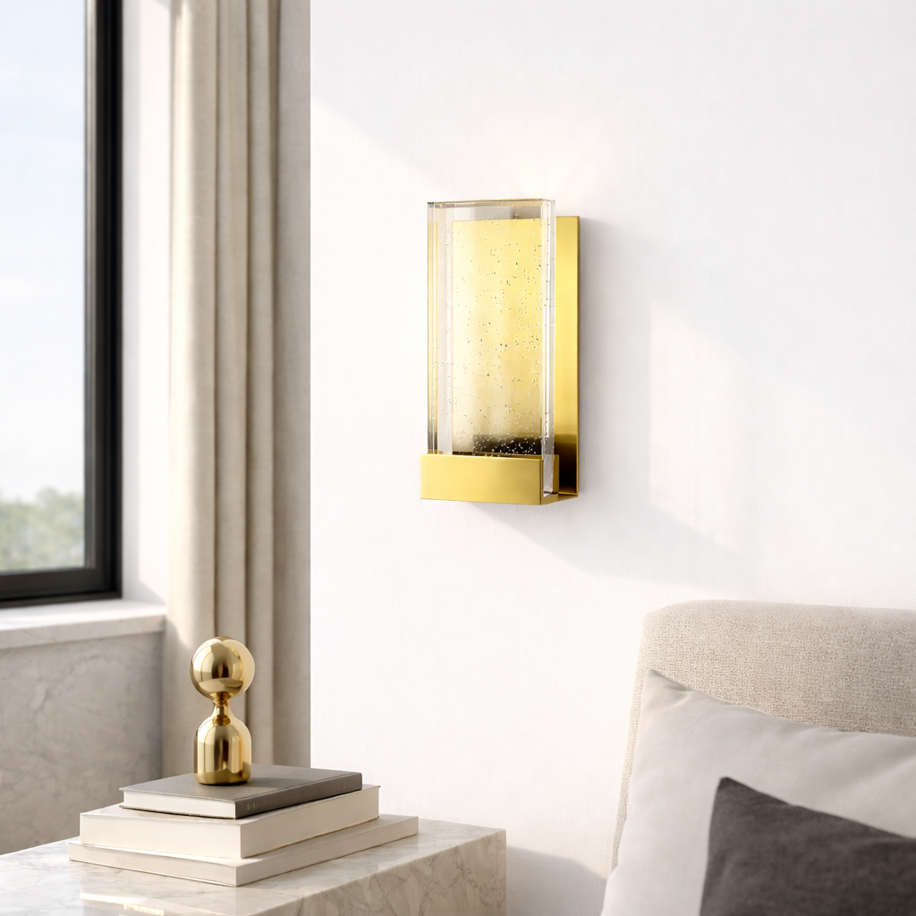 Настінний світильник золотий H-21 cm Led 4.5W 4000K Gold Bubbles 260218-100007431