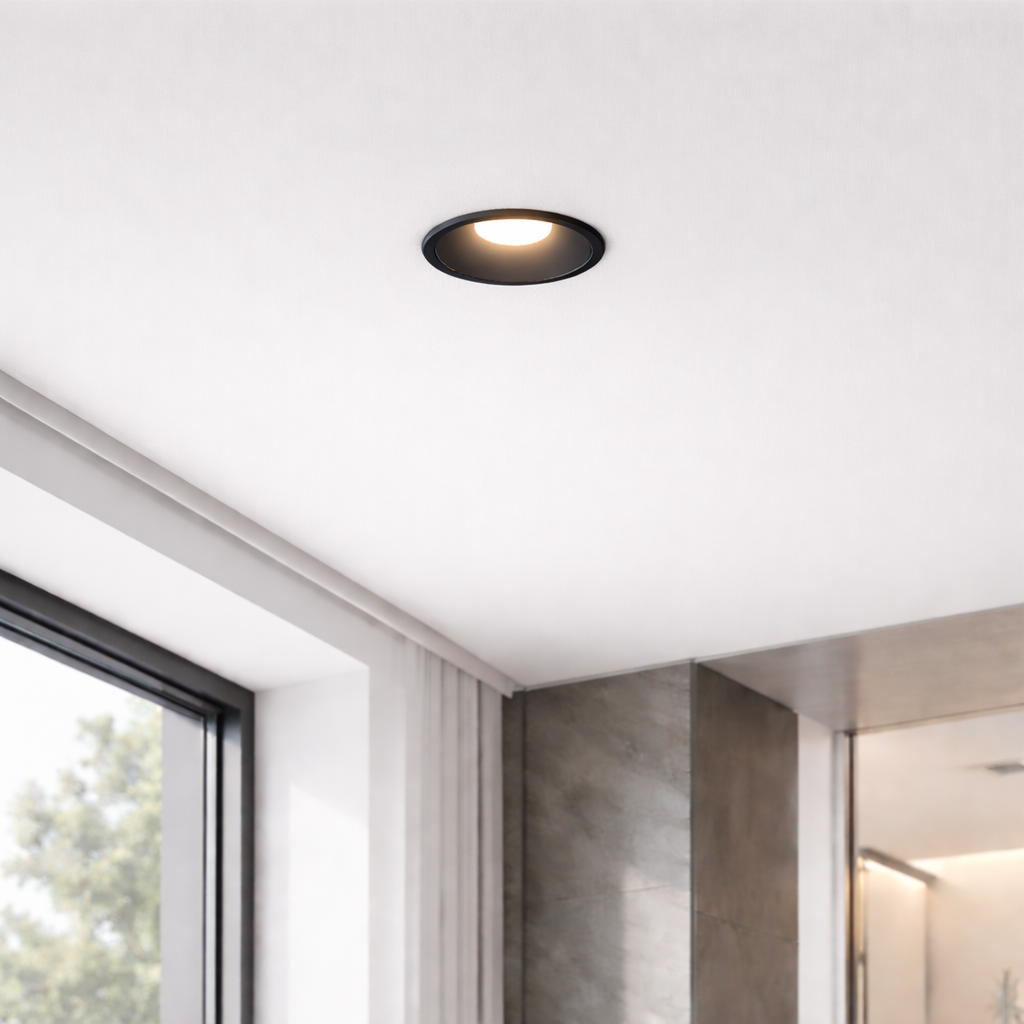 Точковий врізний чорний світильник D-6.2 cm Led 7W 3000K-6000K Black Lamp 260328-100007667