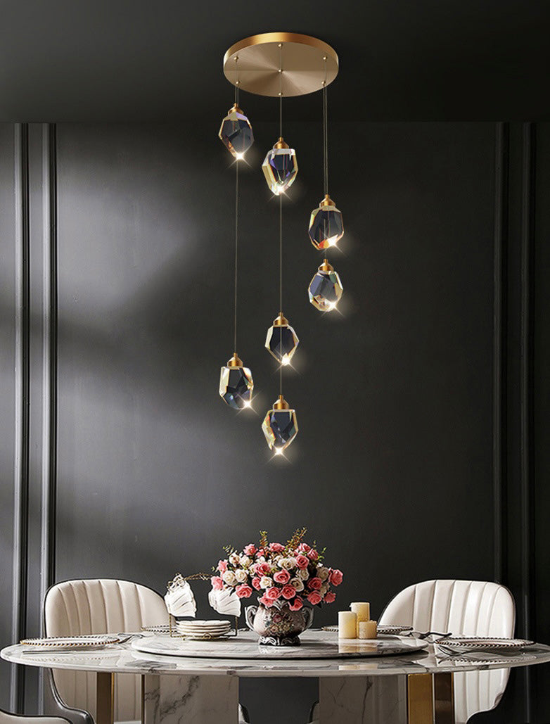 Люстра Crystal shine 7 Gold H-180 см 230935-100002518