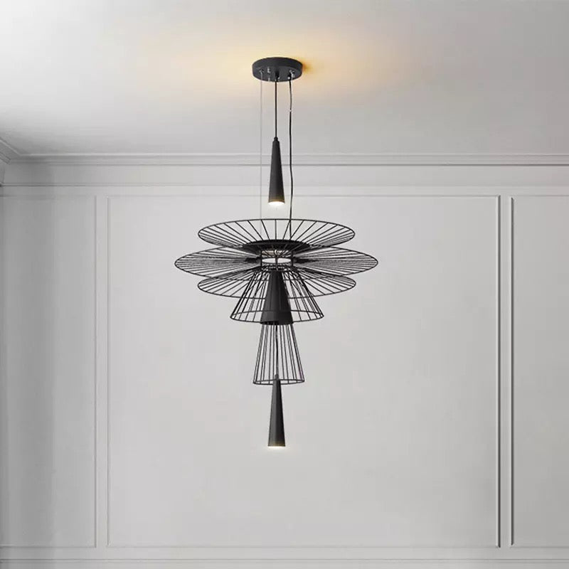 Люстри Vibs L-60 cm / L-80 cm Led 4000К Black 8W 231118-100002801