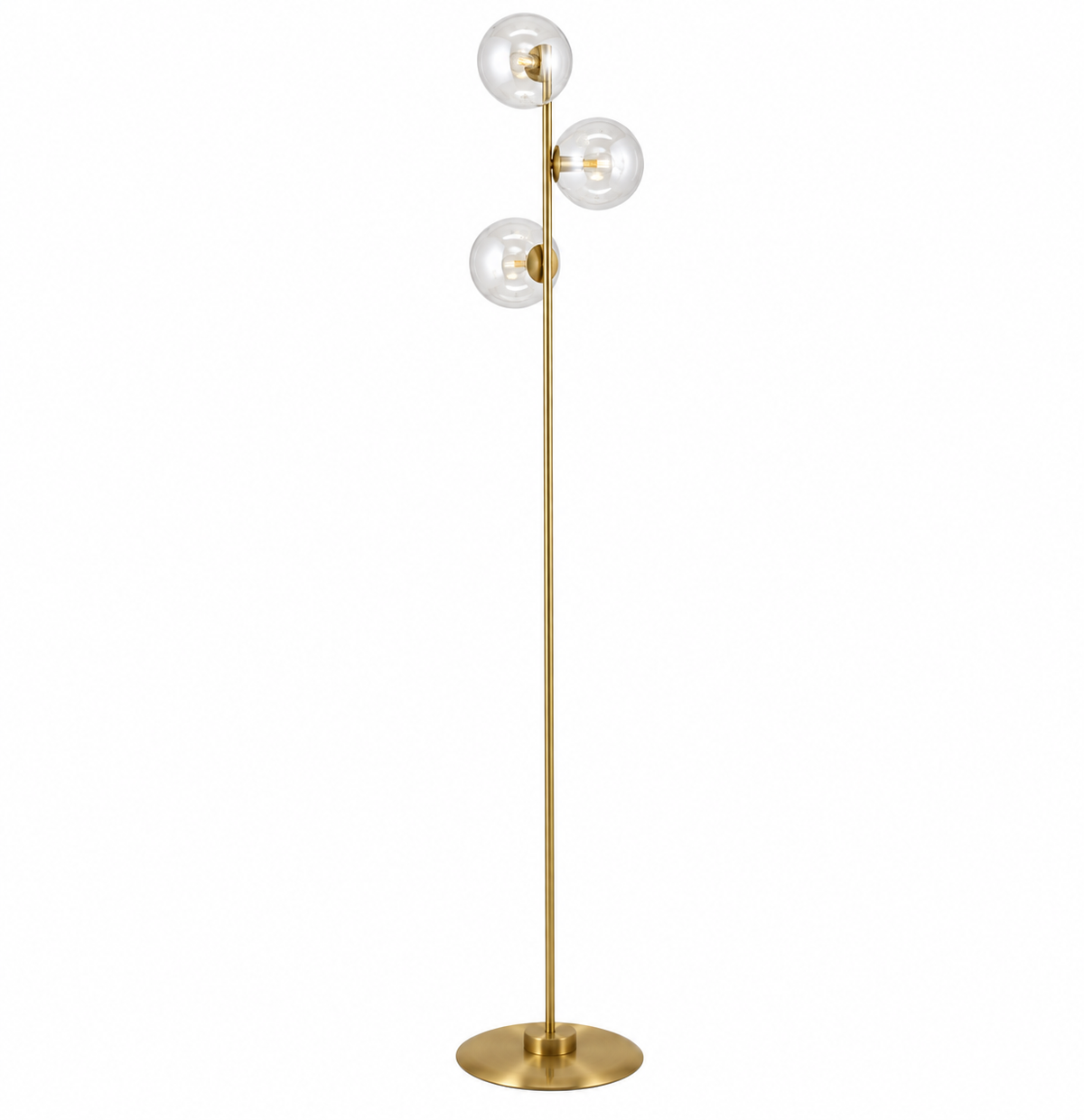 Підлоговий торшер золотий H-175 cm G9 Gold+Clear Bollo 261077-100009114