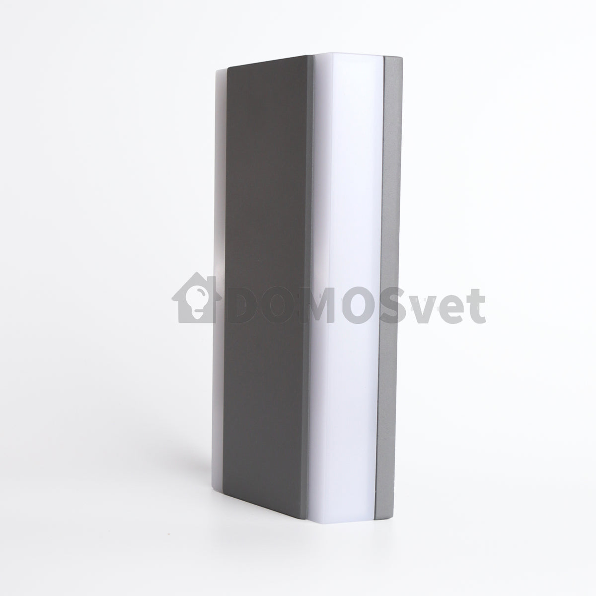 Настінний сірий вуличний світильник Led 12W IP54 3000K Grey + White Magda 260619-100008282