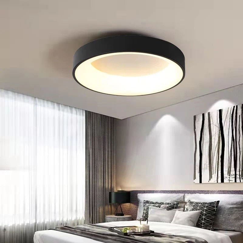 Стельовий світильник Ceiling S / M / L Black D-30 см / D-45 см / D-60 см 3000К-4000К-6000К 231219-100002917