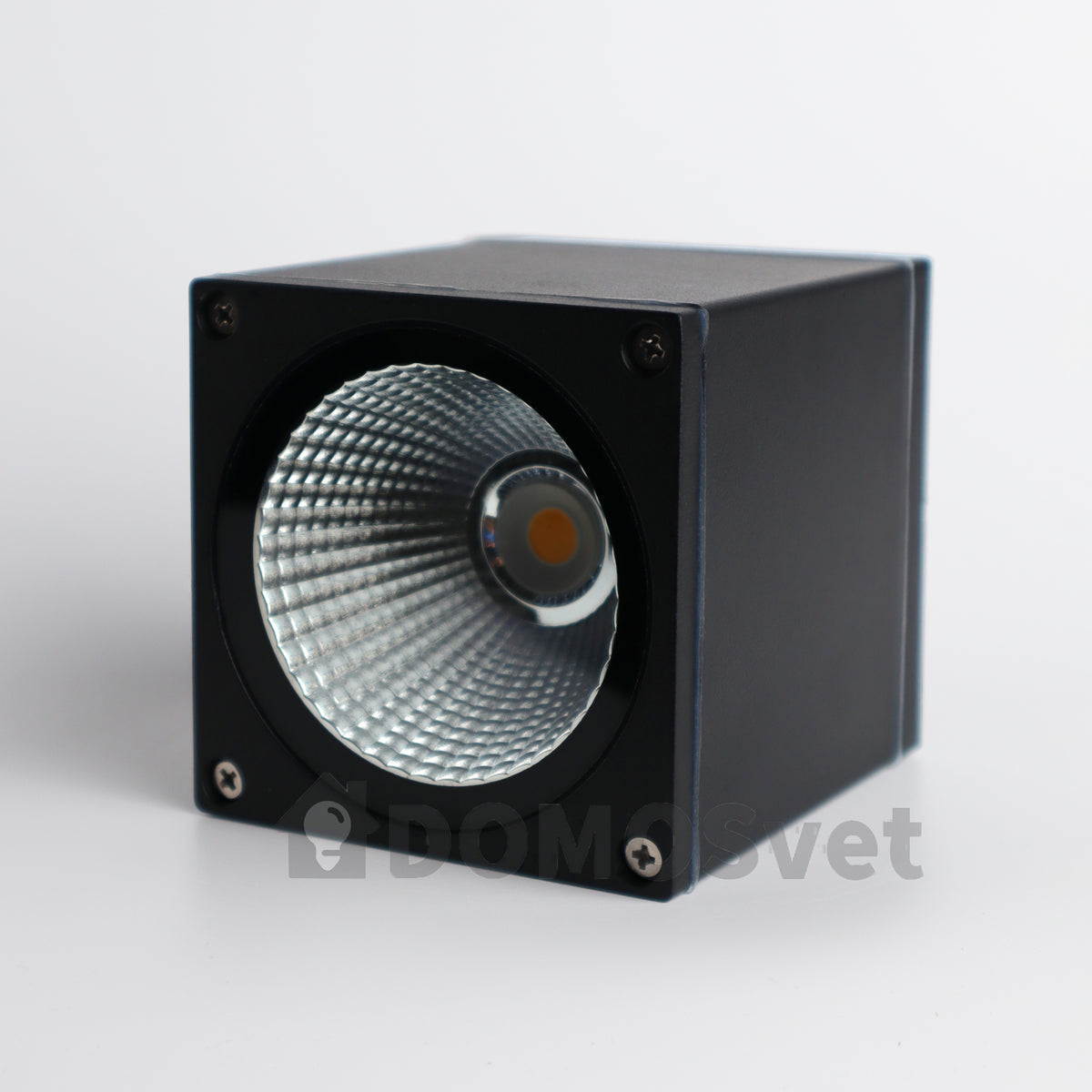 Стельовий квадратний точковий вуличний світильник чорний H-11 cm Led 10W IP54 3000K Black Mira 230619-100002107