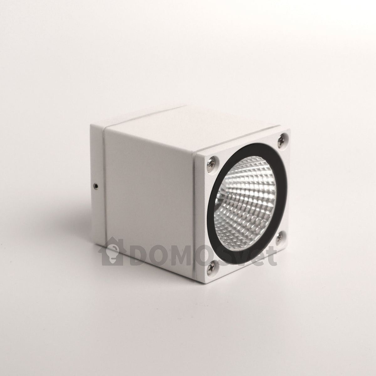 Стельовий квадратний точковий вуличний світильник білий H-11 cm Led 10W IP54 3000K White Mira 260619-100008170