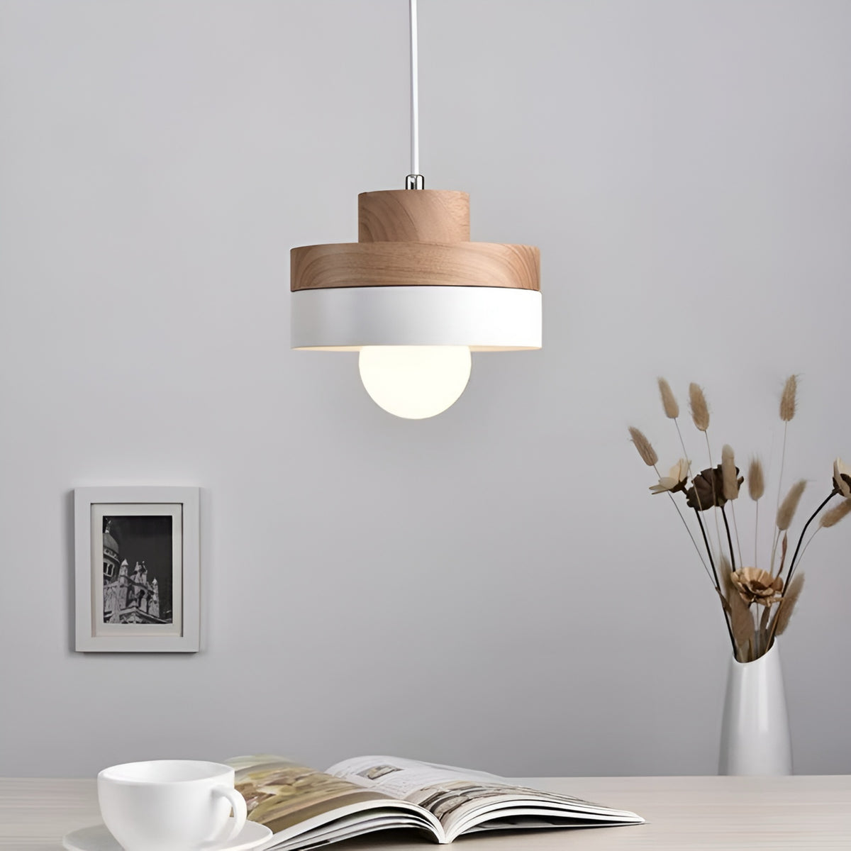Підвіс Scandi Wooden L-18 см White / Black 231121-100002782