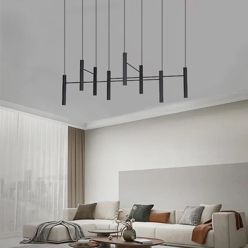 Люстра Tube chandelier Black W-100 см / W-120 см / W-150 см / W-200 см / W-100+120+150+200 см 230833-100002404