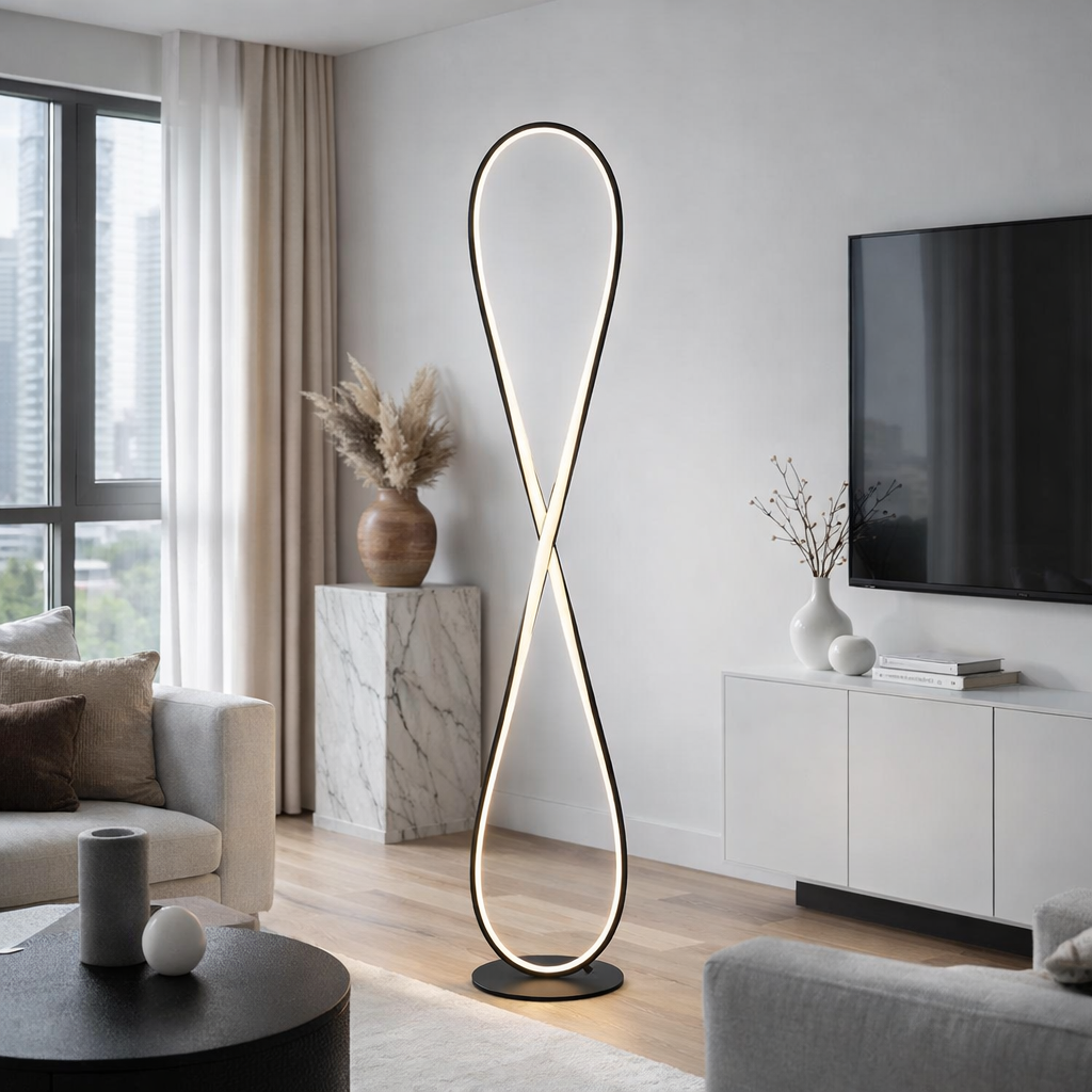 Торшер чорний H-120 cm Led 32W 4000K Black Infinity 260140-100006997