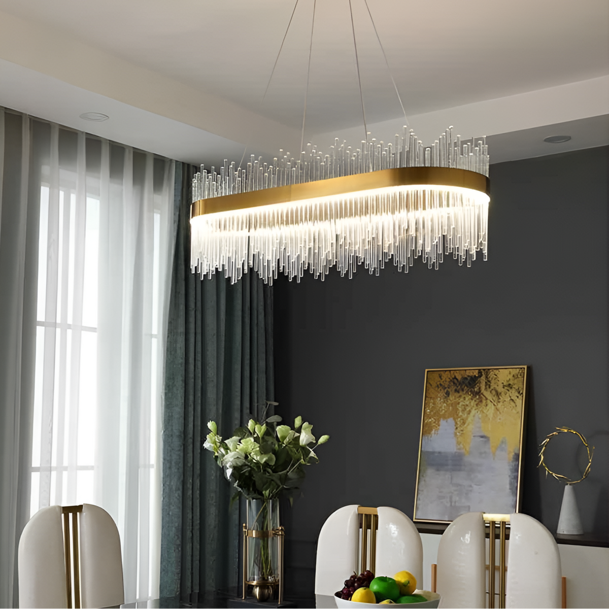 Люстра видовжена L-80 см Elegance Gold 3000К-6000К 250488-100004509