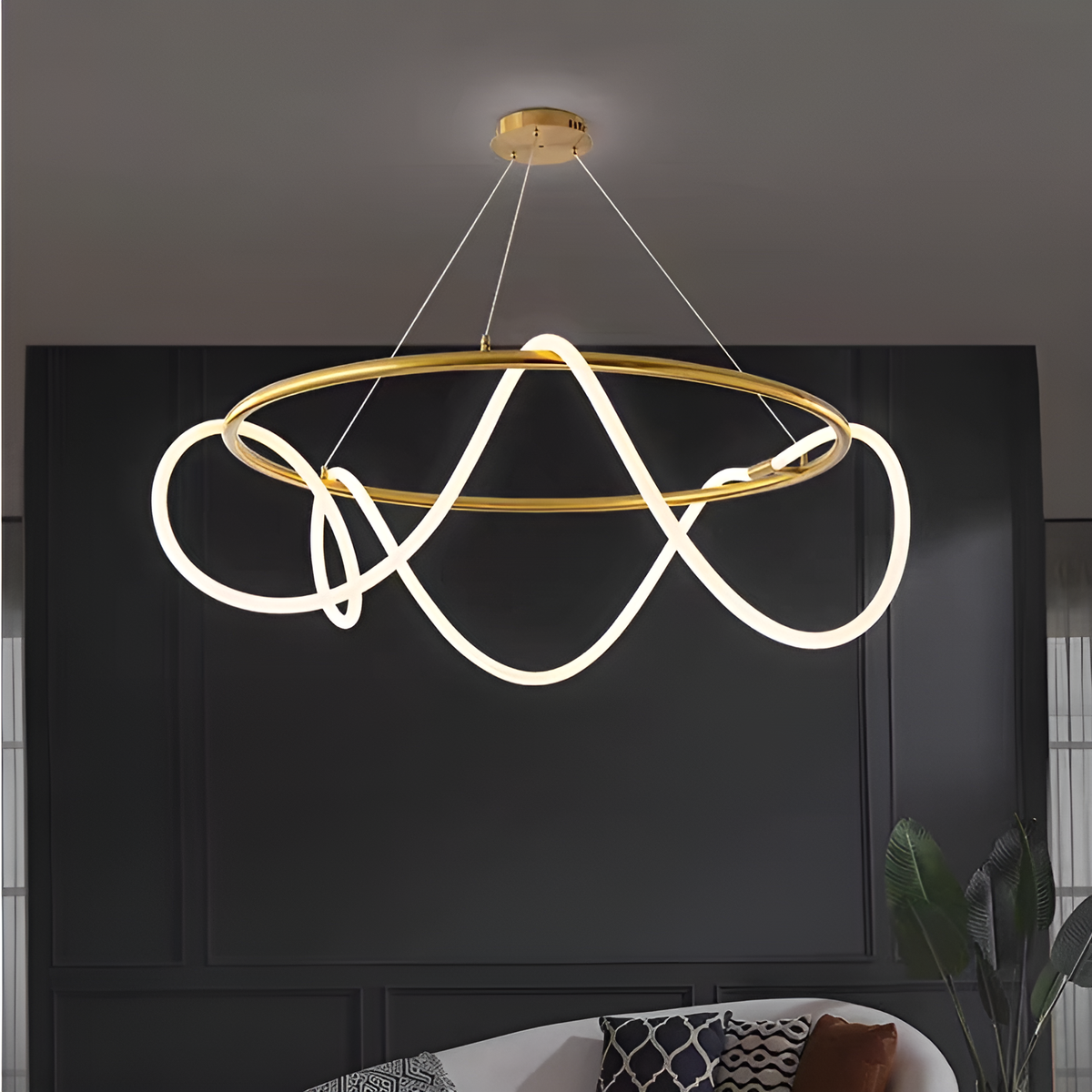 Люстра Rope D-60cm / D-80cm Gold 250488-100004536