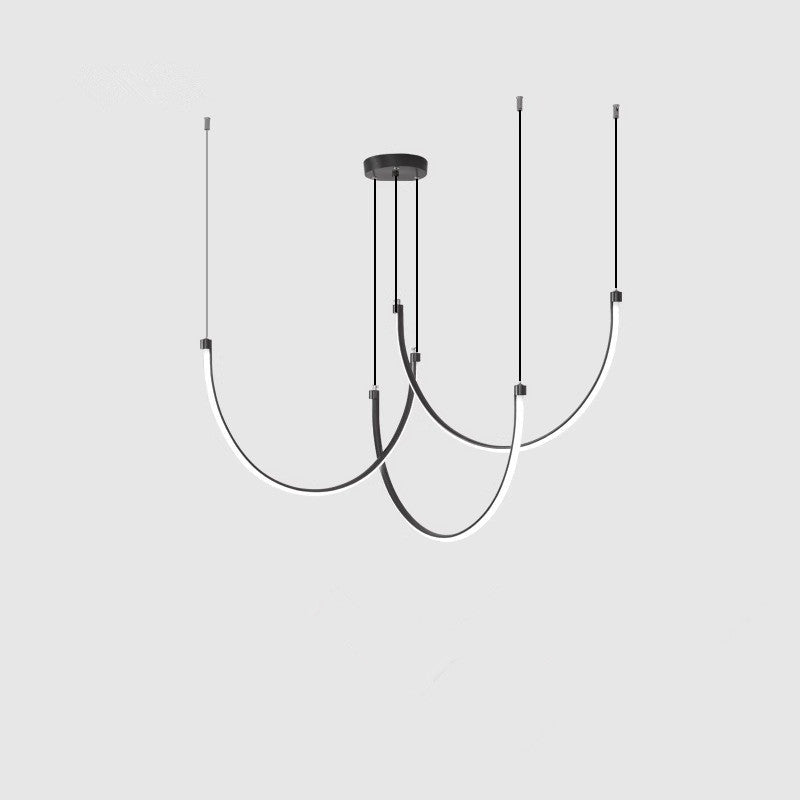 Підвісні люстри чорні D-60+100 / 40+60+60 см / 50+80+80 cм / 60+100+100 cm Led Black Spider 260558-100008035