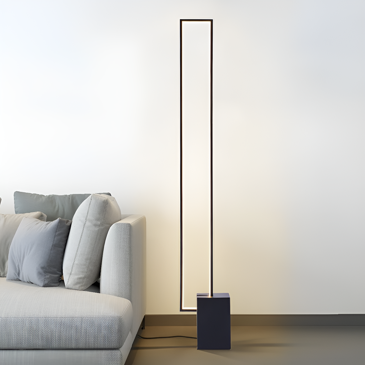 Торшер Geometry H-160cm 48W Black 250558-100004753
