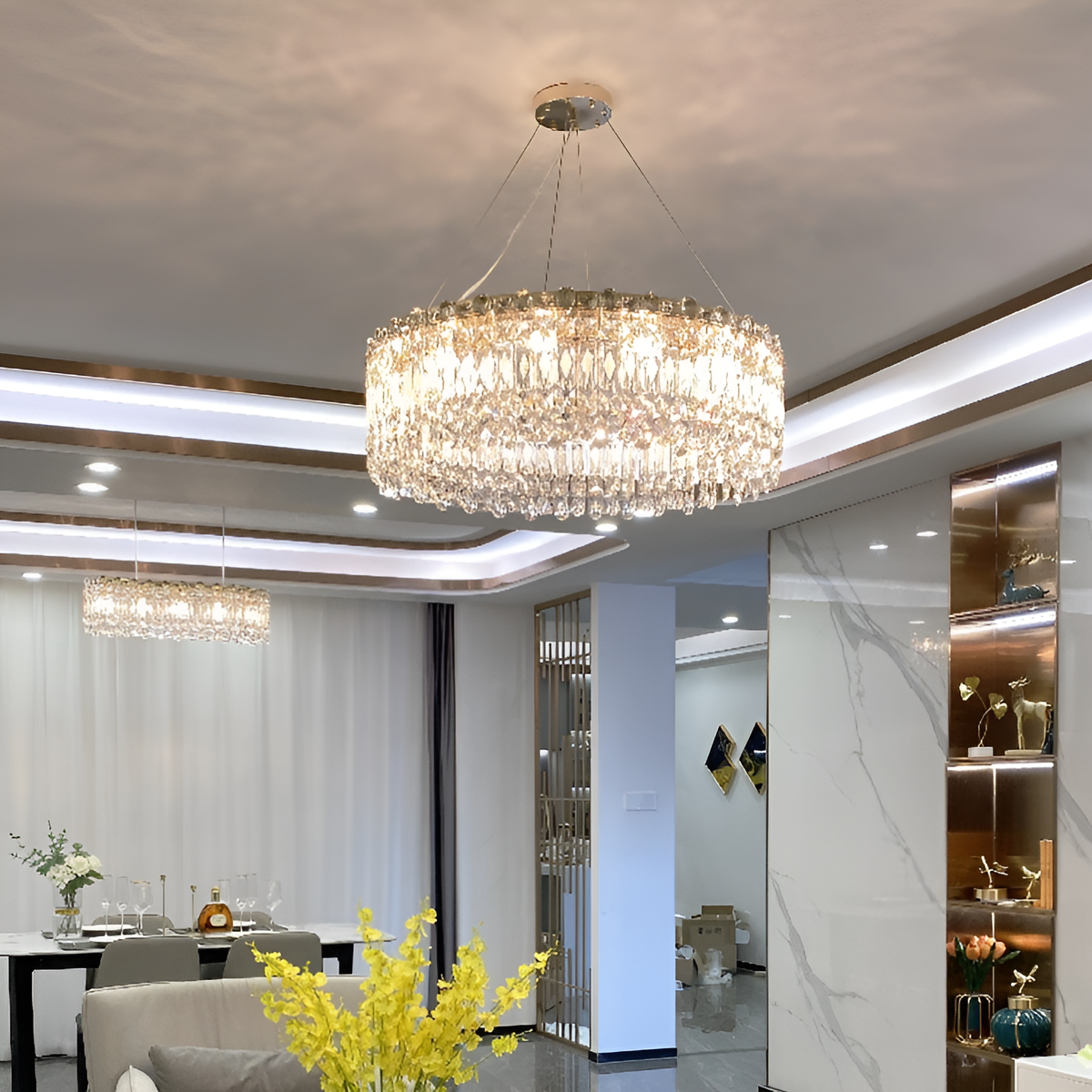 Люстра Crystal Gold D-60cm E14 250488-100004491